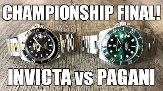 Budget Sub Homage Championship FINALS: Invicta Pro Diver vs Pagani Design PD-1639 - Perth WAtch #313