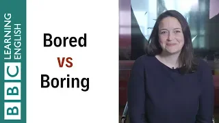 Bored vs Boring - What's the difference? English in a Minute