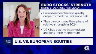 European equities beginning to outpace U.S., says Fairlead Strategies' Katie Stockton