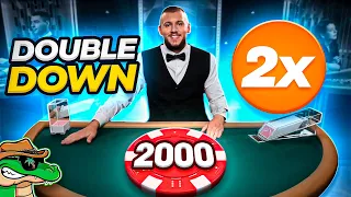 THE $2,000 DOUBLE DOWN! - Daily Blackjack #151