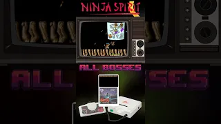 Ninja Spirit - All bosses #shorts #pcengine #turbografx16 #retro