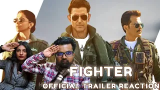 Fighter Official Trailer Reaction| Hrithik Roshan|Deepika Padukone|Anil Kapoor|Siddharth A| 25th Jan