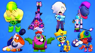 BRAWL STARS - ALL BRAWLERS & SKINS LOSING POSE