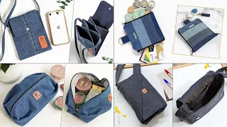 4 DIY Old Jeans Ideas | DIY Denim Bags and Purse | Compilation | Bag Tutorial | Upcycle Crafts