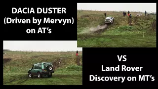 Explorer Merv's Dacia Duster 4x4 vs Land Rover Discovery at a Motor trial!