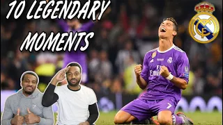 THIS MAN IS A GOAT!! NBA fans react to 10 LEGENDARY Moments by Cristiano Ronaldo