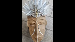 How to make a  royal  tribal mask.