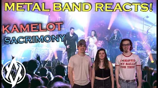 Kamelot - Sacrimony (Live) REACTION | Metal Band Reacts! *REUPLOADED*