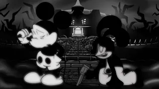 【FNF】Alone V2 but Mickey Mouse and Oswald sings it