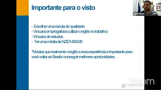 Webinar - Estudar e trabalhar na Nova Zelândia