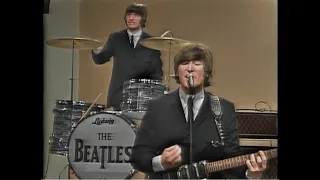 The Beatles - I Feel Fine (Ed Sullivan) [COLORIZED, censored]