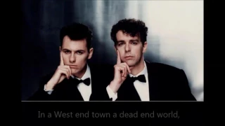 Pet Shop Boys - West End Girls (with lyrics on screen)