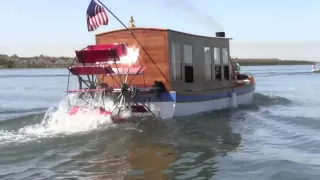 STEAM PADDLE WHEEL BOAT    CAPTAIN ALLAN DUNLAP