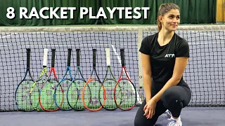 Female pro 🇬🇧🇳🇱 tests eight different rackets and picks her favourite