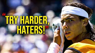 18 Year Old Nadal "SILENCING" 24,000 HATERS! (Teenager Rafa's Mental Strength!)