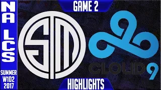 TSM vs C9 Highlights Game 2 - NA LCS Summer Split 2017 W1D2 - TSM vs C9 G2