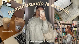 CÓMO ROMANTIZAR LA ESCUELA📔⭐️ y disfrutarla // tips de estudio, qué hay en mi mochila y +!