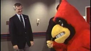 Ball State University athletics logo unveiling, 1989