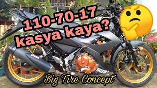 Big Tire Concept!! Raider 150 carb (110/70/17 + 70/80/17 kasya kaya?)