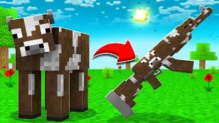 Minecraft, But I Can Turn Mobs Into Weapons....