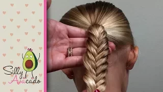 Dad Hair Tip #3 - How to Fishtail Braid - EASY Daddy Hairstyle - cute girl hairstyles!