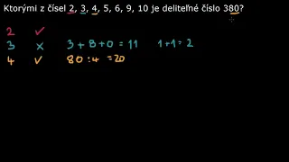 Znaky deliteľnosti - príklad | Delitele a násobky | Matematika | Khan Academy