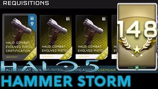 Halo 5: Guardians - Hammer Storm REQ Pack Opening + SR 148 (All New Items Unlocked!)