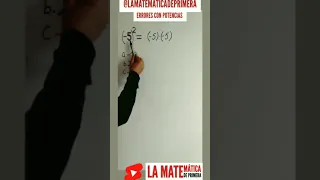 ERRORES CON POTENCIAS #matematika #viral #potencias #lamatematicadeprimera