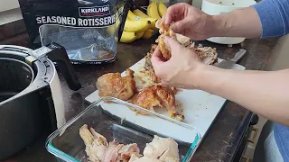 Rotund Meathead shows you how to Carve/Debone a Costco Rotisserie Chicken