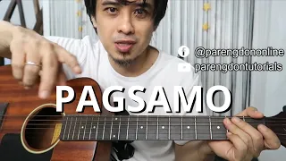 PAGSAMO chords (no capo & with capo) guitar tutorial - Arthur Nery