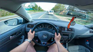 ЗА РУЛЕМ / VOLKSWAGEN JETTA [1.4 122л.с] 🇩🇪 / POV TEST DRIVE / ТЕСТ ДРАЙВ ОТ ПЕРВОГО ЛИЦА