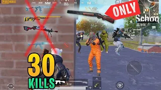 Shotgun ONLY Challenge | 30 Kills | PUBG Mobile