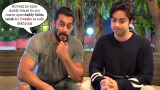 Salman Khan's EMOTIONAL Video With Sohail Khan's Son Nirvaan STUCK @Farmhouse During Lock Down!