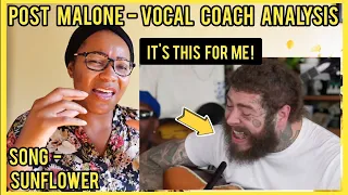 Vocal Coach Analysis | POST MALONE @nprmusic Tiny Desk I'M SUPER LATE! #postmalone #reaction