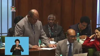 Fijian Minister for Forest delivers his Ministerial Statement