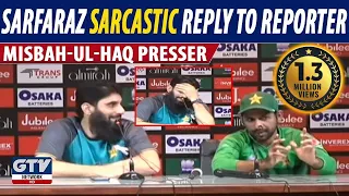 Sarfaraz Sarcastic reply made reporter angry in Press Conference after Pakistan's defeat