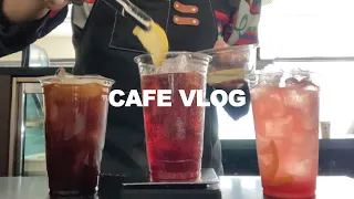 안녕 여름아 💙 개인 카페 브이로그 | cafe vlog | asmr | no bgm | 음료제조 | 카페사장