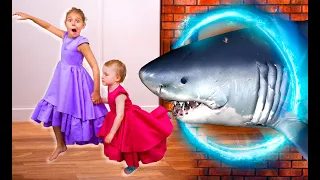 Five Kids Shark Adventure at Home + more Children's Songs and Videos
