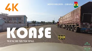 Koase Drive Tour in the Wenchi Municipal Bono Region of Ghana 4K   #koase #wenchi #ghana