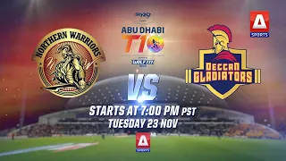 Northern Warriors VS Deccan Gladiators | Bangla Tigers VS The Chennai Braves | Today | 23rd Nov 2021