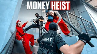 MONEY HEIST vs POLICE in REAL LIFE ll BAD FRIEND ll FULL VERSION (Epic Parkour Pov Chase)