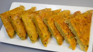 Just grate a zucchini, potato and add eggs! I have never cooked such a delicious dinner! Egg recipe!