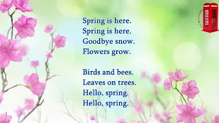 Песня про весну для начальных классов на английском языке. SPRING IS HERE