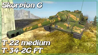 Skorpion G Stinging • T-34-2G FT • T-22 medium • WoT Blitz *SR