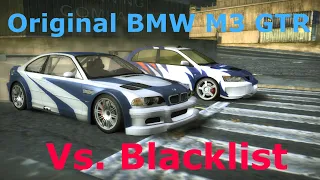 Slower/Prologue BMW M3 GTR vs. All Blacklist Racers [NFS Most Wanted] Original BMW M3 GTR - [FULL]