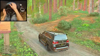 GTA 5 Car Mods - Toyota Land Cruiser 2020 HAKAMA Offroading with Steering Wheel & Shifter Gameplay