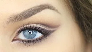 Burgundy Half Cut Crease - NO FALSE LASHES?! | COVERGIRL