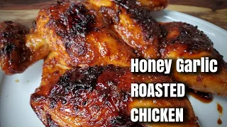 Honey garlic ROASTED CHICKEN| Moist roasted chicken recipe