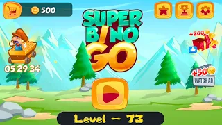 Gameplay for Super Bino Go Adventure Jungle (Level 73) on iOS and Android