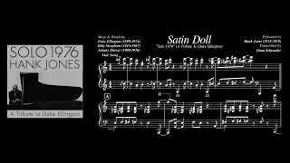 Hank Jones - Satin Doll (Solo Piano Transcription)